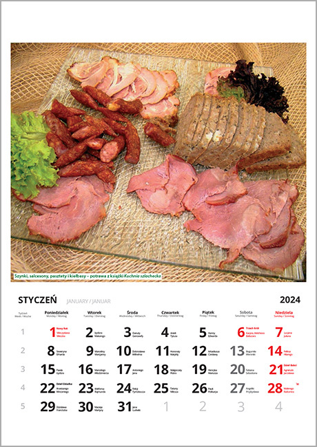 Kalendarz 2024. Kuchnie świata