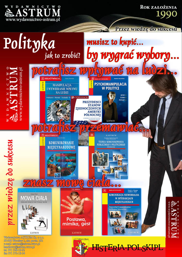 Wydawnictwo ASTRUM - ksi��ki dla polityk�w - jak zrobi� by wygra� wybory